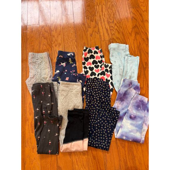 HUGE Lot 8 Carter's Girls 6X Leggings Variety Bundle - Picture 3 of 4